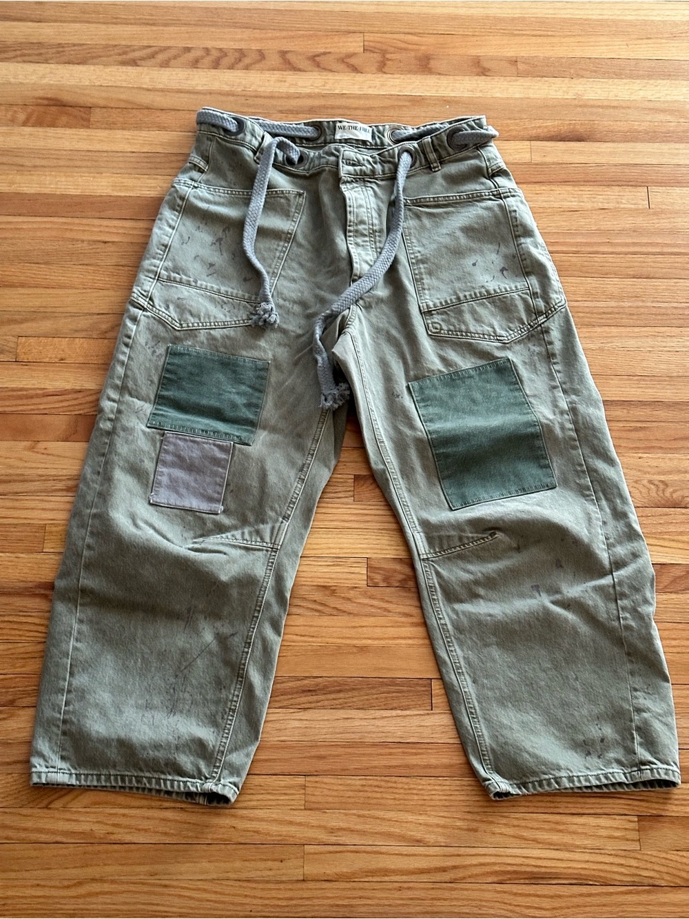 We The Free Moxie Barrel Patchwork Pants